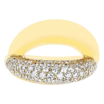 Pre-owned Mauboussin Crossover  Diamond Ring, 18k Yellow