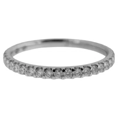 Pre-owned Mauboussin Eternity Ring 18kt White Gold With Natural Diamonds