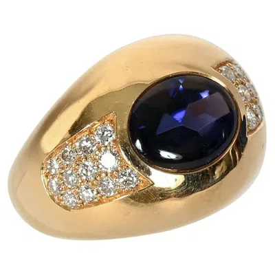 Pre-owned Mauboussin Iolite And Diamond Gold Ring In Multi
