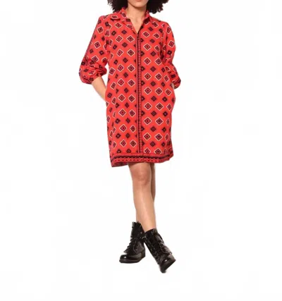 Maude Ava Dress In Card Story In Orange