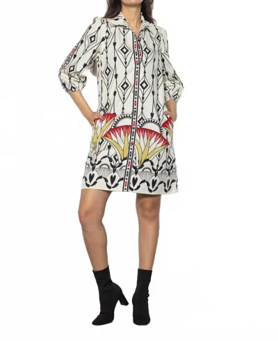 Maude Ava Dress In Geometric In Multi