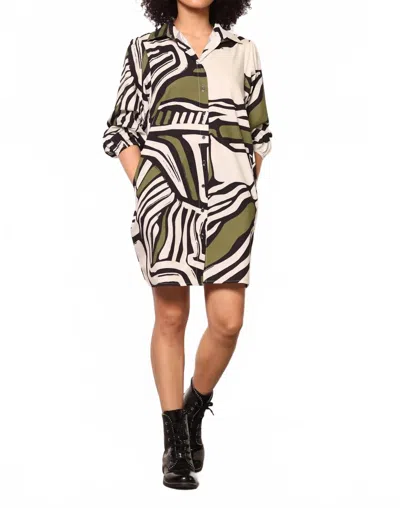 Maude Ava Dress In Zebra In White