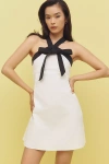 Maude Blair Halter Bow Shift Mini Dress
