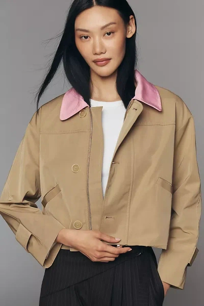 Maude Brooke Barn Jacket In Neutral