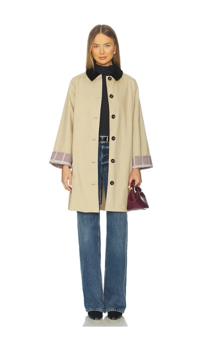 Maude Club Abigail Trench Coat In Brown