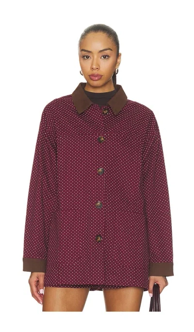 Maude Club Agatha Jacket In Burgundy