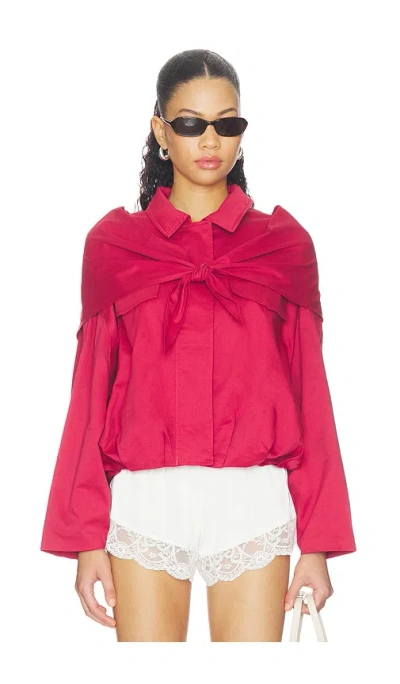 Maude Club Archie Jacket In Red