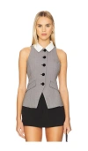 Maude Club Charlie Vest In Gray