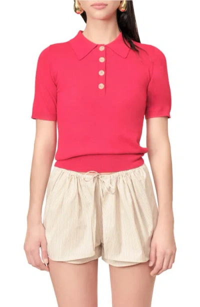 Maude Club Darcy Polo In Red