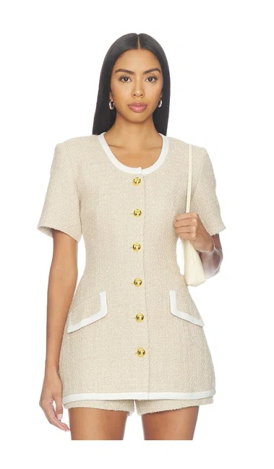 Maude Club Frances Jacket In Neutral