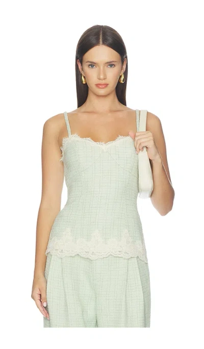Maude Club Gabby Top In Green