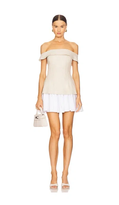 Maude Club Grace Dress In Neutral