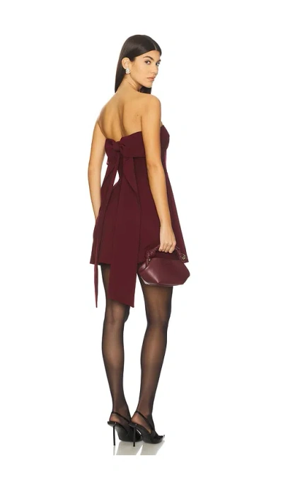 Maude Club Juno Dress In Burgundy