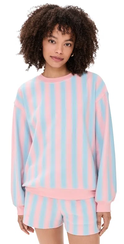 Maude Club Scout Sweatshirt Pink Blue