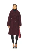 Maude Club Skylar Coat In Burgundy