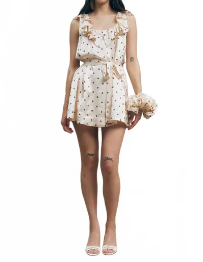 Maude Club Sonia Dress Set In Ivory In White