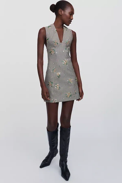 Maude Club Violette Shift Dress In Gray