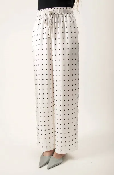 Maude Club Ziggy Pant In Dots In White