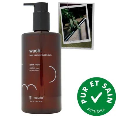 Maude Green Room Wash - Ph-balanced Body Wash And Bubble Bath Fl Oz/12