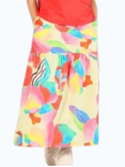 Maude Vivante Ada Skirt In Lemon Pops Print In Multi