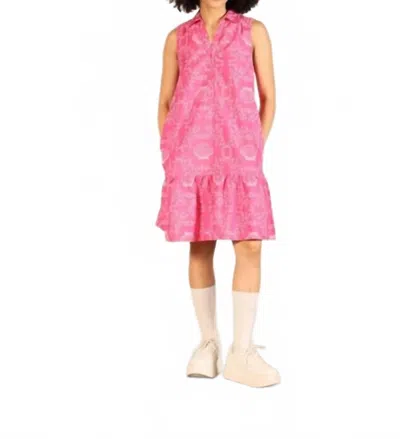 Maude Vivante Alina Cotton Poplin Dress In Rose In Pink