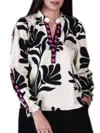 Maude Vivante Ashley Top In Black/white In Multi