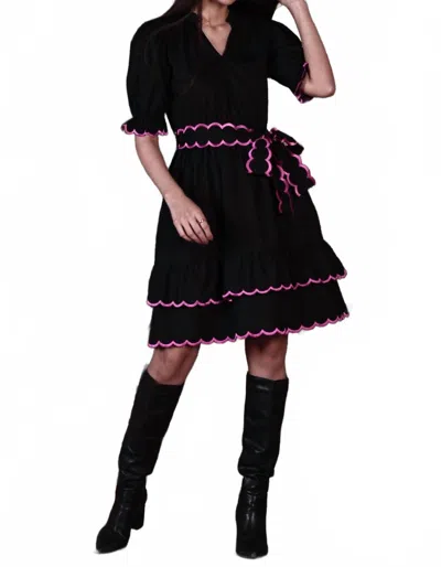 Maude Vivante Athena Mini Dress In Black