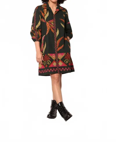 Maude Vivante Ava Mini Dress In Forest Stitch In Multi