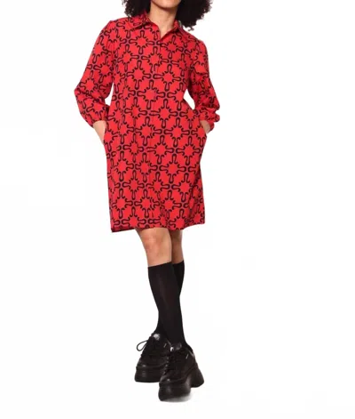 Maude Vivante Ava Mini Dress In Red/black