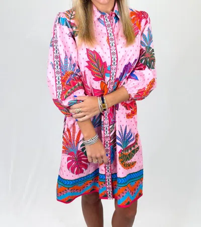 Maude Vivante Baroque Ava Dress In Banana In Pink