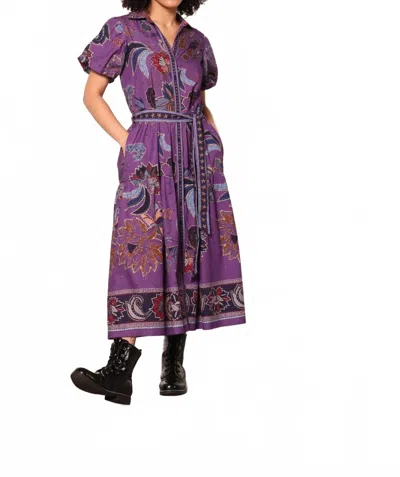 Maude Vivante Della Maxi Dress In Purple Sparkle In Multi