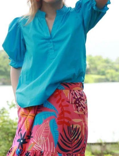 Maude Vivante Isla Shirt In Aqua