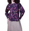 Maude Vivante Mila Top In Arabian Ikat In Purple