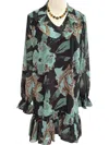 Maude Vivante Nova Dress In Jade Blossom In Multi