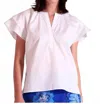 Maude Vivante Quinn Top In White In White