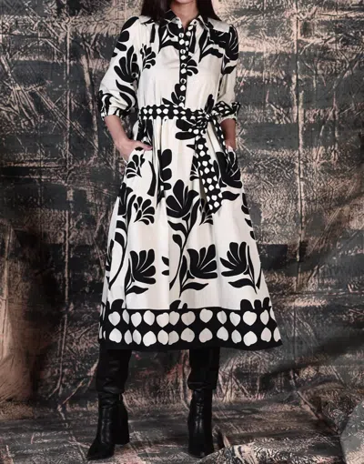 Maude Vivante Remi Dress In Black Foilage