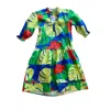 Maude Vivante Sasha Dress In Palms In Multi
