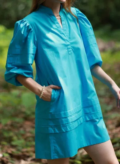 Maude Vivante Thea Dress In Aqua In Blue
