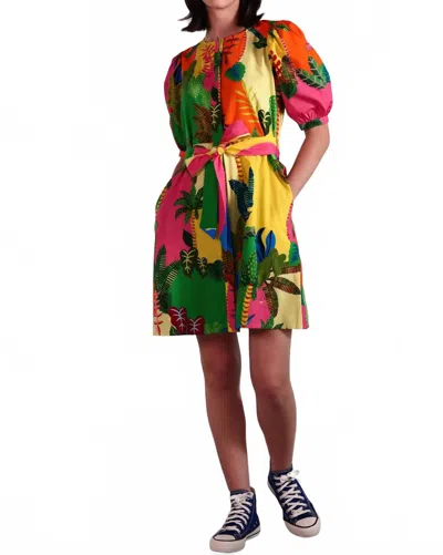 Maude Vivante Tropical Patchwork In Fuschia In Multi