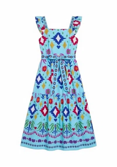 Maude Vivante Women's Elsie Maxi Dress In Aqua In Multi