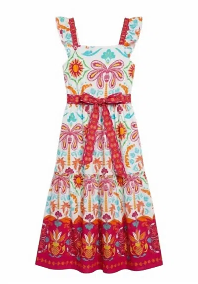 Maude Vivante Women's Elsie Maxi Dress In Geo Palms In Pink