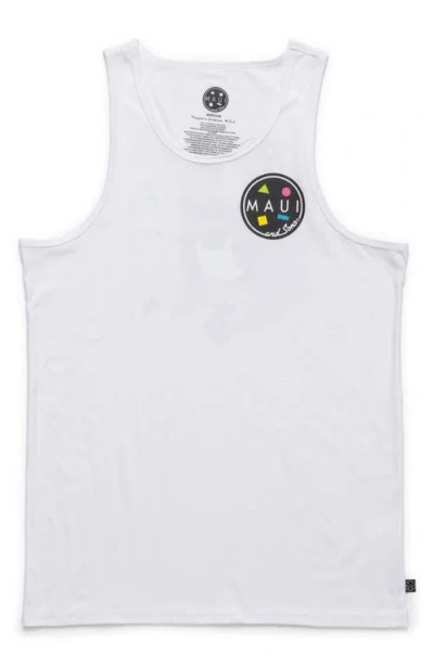 Maui And Sons Maui & Sons Arnold Sharkley Graphic Tank In White