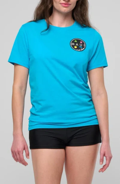 Maui And Sons Maui & Sons Arnold Sharkley Graphic T-shirt In Blue