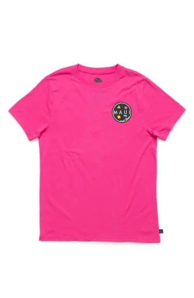 Maui And Sons Maui & Sons Arnold Sharkley Graphic T-shirt In Pink