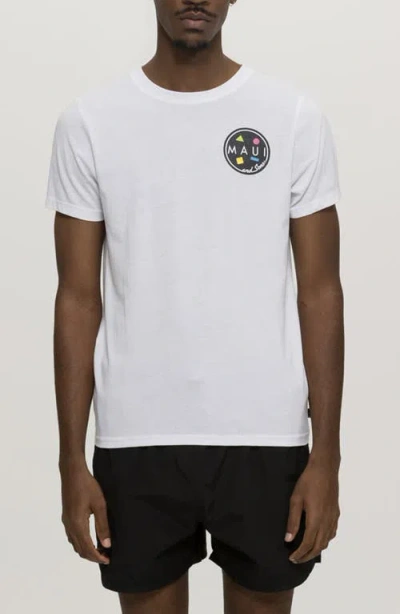 Maui And Sons Maui & Sons Arnold Sharkley Graphic T-shirt In White