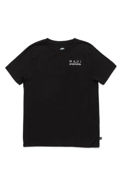 Maui And Sons Maui & Sons Cookie Logo Graphic T-shirt In Black