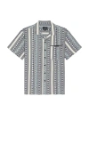 Maui And Sons Dobby Fin Shirt In Blue
