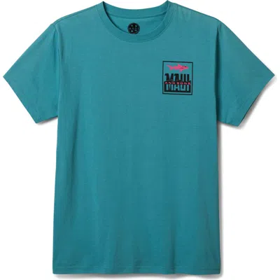 Maui And Sons Maui & Sons Fish Out Of Water Graphic T-shirt In Blue