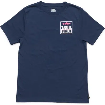 Maui And Sons Maui & Sons Fish Out Of Water Graphic T-shirt In Blue