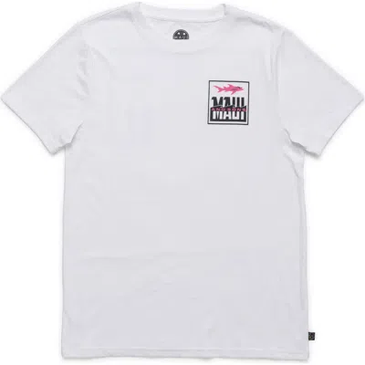 Maui And Sons Maui & Sons Fish Out Of Water Graphic T-shirt In White